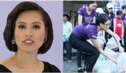 Á hậu Hoàng My gây sốc khi mang bão Damrey so sánh với 'cơn bão' không hồi kết cho đương kim Hoa hậu