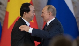 Chủ tịch nước Trần Đại Quang cảm ơn Tổng thống V.Putin và nước Nga