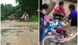 Va chạm với xe tải, 2 học sinh lớp 3 tử vong thương tâm