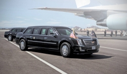 Siêu xe 'Quái thú' Cadillac One của Tổng thống Mỹ đã tới Đà Nẵng