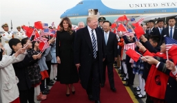 Trump được Trung Quốc tiếp đón bằng nghi thức chưa từng có