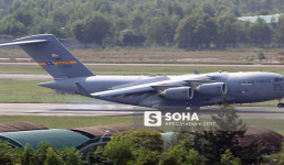 Thêm một vận tải cơ C-17 Globemaster III của Không lực Mỹ đáp xuống Đà Nẵng