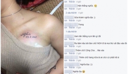 Xăm tên người yêu cũ lên ngực, cô gái cầu cứu dân mạng và cái kết cười ra nước mắt