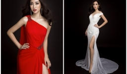 Hoa hậu Mỹ Linh khoe trọn thân hình hoàn hảo trong trang phục dạ hội mang đến Miss World