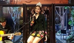 Khánh Ngân lặng lẽ về nước sau khi đăng quang Hoa hậu Hoàn cầu 2017