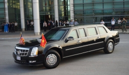 Siêu xe 'Quái thú' của Tổng thống Trump đã xuất hiện tại Hà Nội