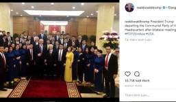 Tổng thống Trump đăng ảnh chụp cùng Tổng Bí thư Nguyễn Phú Trọng trên Instagram