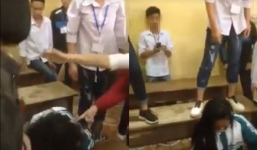 Kỷ luật nhóm nữ sinh túm tóc, đạp vào đầu bạn học ở Yên Bái