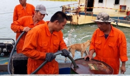 'Giải cứu' hơn 200.000 lít dầu nằm dưới biển Quy Nhơn