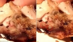 Khách hoảng hốt phát hiện giòi bò lổm ngổm trong miếng gà KFC