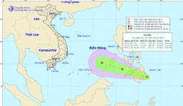 Xuất hiện vùng áp thấp đang mạnh lên, khả năng đi vào Biển Đông