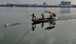 Xác minh thông tin nhân viên môi trường đập vịt trời trên Hồ Tây