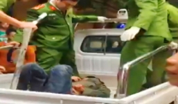 Căng thẳng nổ súng bắn vào đối tượng bịt mặt bắt người dân làm con tin