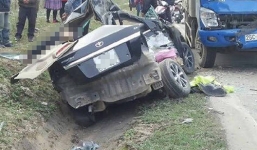 Tai nạn giao thông nghiêm trọng, 4 người trong xe con tử vong tại chỗ