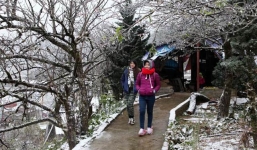 Miền Bắc rét đậm rét hại, Fansipan sắp xuất hiện băng giá