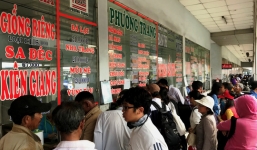 Bến xe miền Tây: Giá vé xe Tết Mậu Tuất 2018 tăng 40\%-60\%