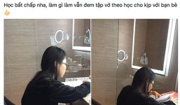 Bận bịu lưu diễn nước ngoài, Phương Mỹ Chi phải vào nhà vệ sinh ngồi học để theo kịp bạn bè