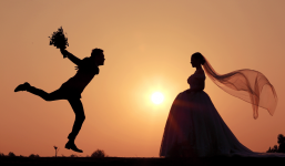 Mê mẩn bộ ảnh cưới hoàng hôn đẹp như truyện cổ tích chỉ chụp trong 10 phút