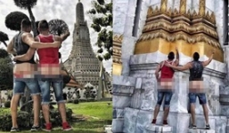 Hai blogger du lịch nổi tiếng phải trả giá đắt khi chụp ảnh khoe vòng ba tại Thái Lan