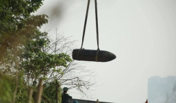 Đã hủy nổ an toàn quả bom dưới cầu Long Biên tại Bắc Giang