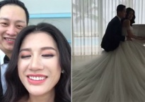 Lộ hậu trường chụp ảnh cưới của Trang Trần và chồng Việt Kiều