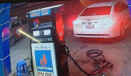 Lái xe bất ngờ tăng ga bỏ chạy, quỵt 900.000 đồng tiền đổ xăng