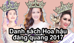 Số lượng Hoa hậu đăng quang ngày hôm nay đã lên đến con số 7!