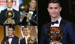 Ronaldo nói gì sau khi cân bằng kỷ lục giành 5 Quả bóng vàng của Messi?