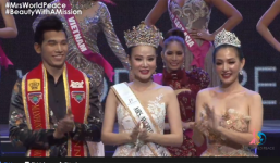 Dương Yến Ngọc đăng quang Hoa hậu Quý bà Hòa bình châu Á 2017