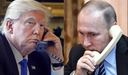 Tổng thống Putin bất ngờ được ông Trump gọi điện cảm ơn sau buổi họp báo