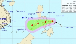 Bão Kai-tak hướng vào biển Đông