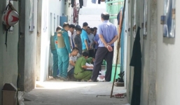 Thu giữ tang vật gây án và phần thi thể nạn nhân vụ vợ sát hại chồng