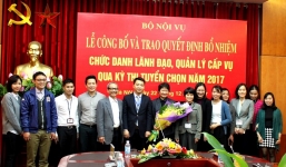 Bộ Nội vụ bổ nhiệm 2 vụ phó ngay sau khi có kết quả thi