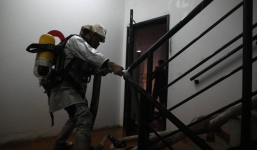 Bên trong tầng 25 - nơi phát ra đám cháy tại chung cư cao cấp