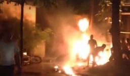 Nam thanh niên nghi tự thiêu trước của nhà chị gái người yêu