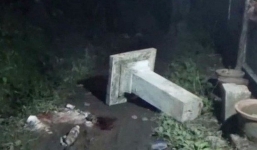 Bé gái 4 tuổi bị trụ bê tông bàn thờ đè tử vong trong lúc tránh bão