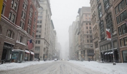 New York như 'hành tinh khác' trong trận bão tuyết khiến nước Mỹ lạnh hơn sao Hỏa