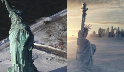 Sau trận bão tuyết kinh hoàng, thành phố New York hoang tàn, ảm đạm như trong phim 'Ngày Tận Thế'