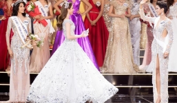 Trên sân khấu HHHV tối qua vừa xuất hiện một nàng Lọ Lem, và bạn có nhận ra đó là Phạm Hương?