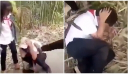 Nam sinh cấp 2 bị nhóm nữ sinh đánh hội đồng, quay clip tung lên mạng