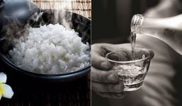 Nấu cơm sống thì đừng đổ cả nồi vào sọt rác mà hãy cho một ít rượu vào trộn với cơm theo tỷ lệ này