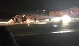 Máy bay hạ cánh bằng bụng, gần 60 hành khách may mắn thoát chết