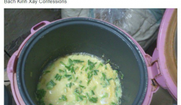 Khi sinh viên biểu diễn nấu tất cả các món với một chiếc nồi cơm điện