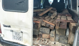 Kiểm lâm rượt đuổi xe chở gỗ lậu trong đêm như phim hành động