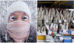 Lạnh vài độ đã ăn thua gì, ngôi làng này lạnh tới -67 độ C đây: Lông mi đóng băng, cá không cần cho vào tủ lạnh cũng 'hóa đá'