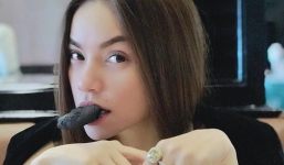 Hà Hồ ăn bánh nhưng 5 chiếc nhẫn sáng loá, 'to như ngọn đồi' mới là thứ khiến người ta chú ý