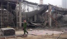 Cận cảnh hiện trường vụ sập giàn giáo khiến 6 người thương vong ở Hà Nội