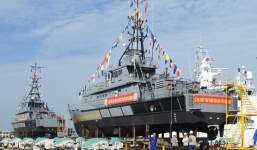 Bộ đội Biên phòng tổ chức lễ hạ thủy 2 tàu tuần tra cao tốc tối tân