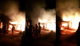 Nghịch tử châm lửa đốt nhà bố mẹ sau khi xem trận U23 Việt Nam - Iraq