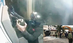 Clip cận cảnh quá trình 2 anh em họ cài mìn nổ cây ATM để lấy tiền trả nợ